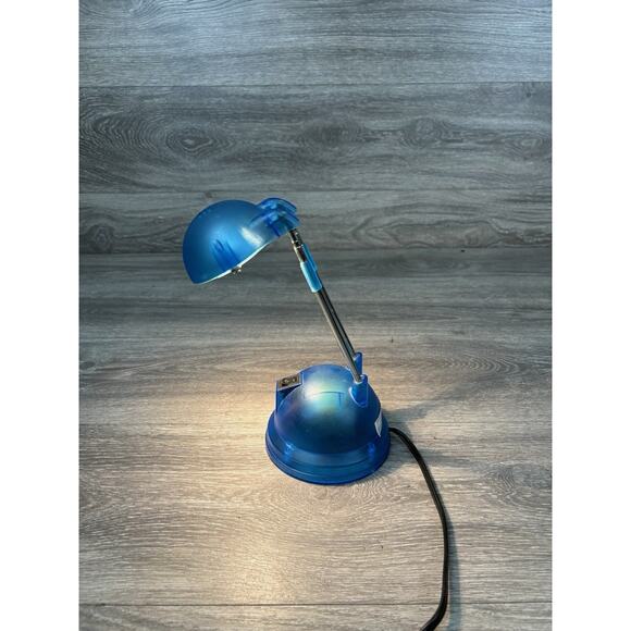Vintage IKEA Espressivo Blue Telescopic Halogen Desk Lamp Light MCM Mid Century - Picture 2 of 9